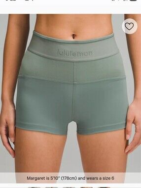 lululemon athletica Olive Green High-Rise Bike Shorts